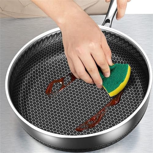 Wok de acero inoxidable sin recubrimiento miniatura 4