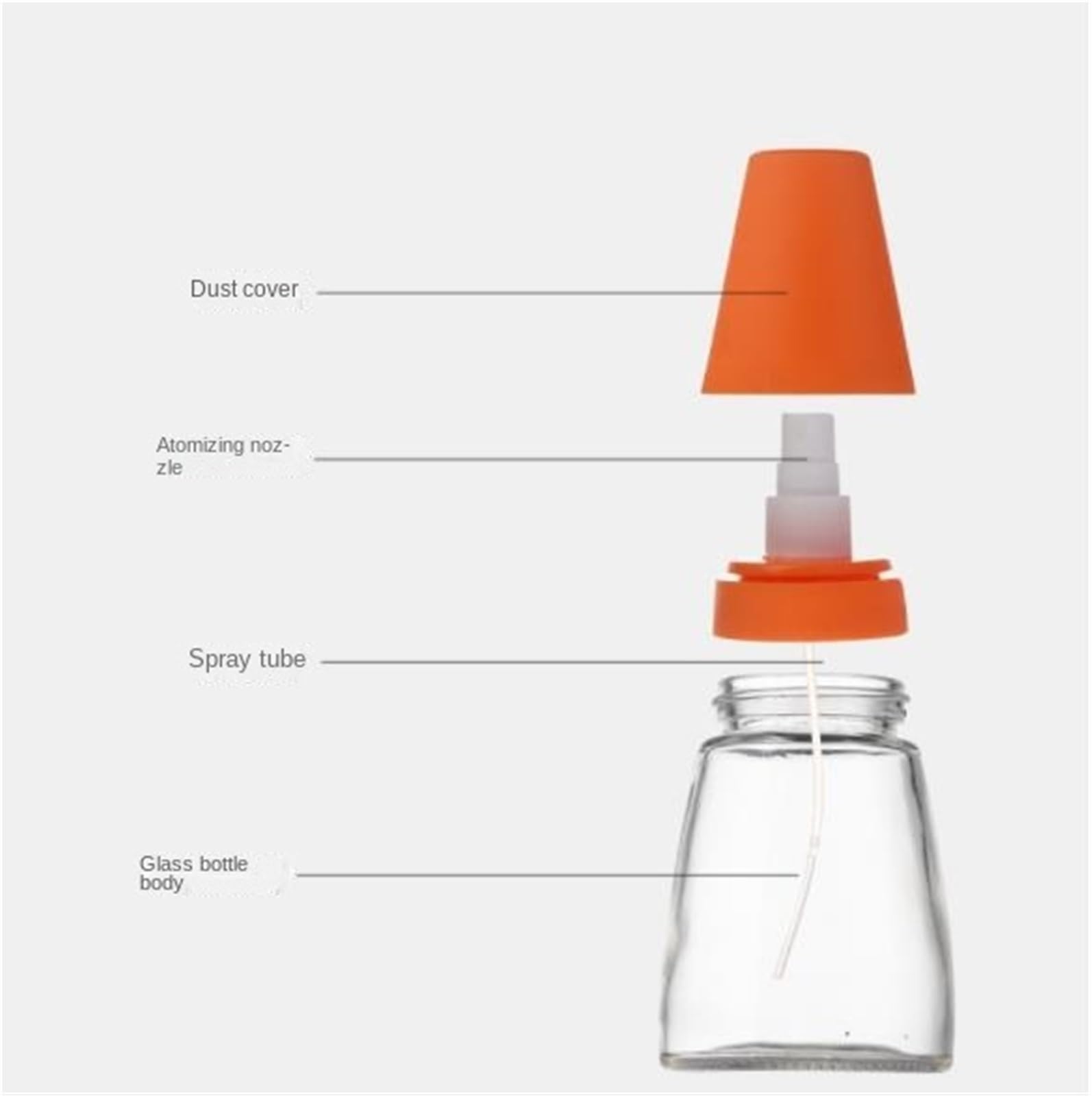 Ölflasche Oil Dispenser Glas Push Öl Sprayer Mit Deckel Ist Geeignet for Salate Grillen Backen Ölspray Airfryer(Pink)