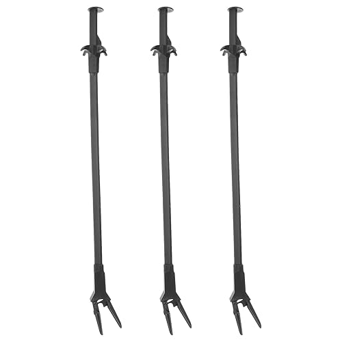 3Pcs Fish Tank Tweezers: Aquarium Feeding Tongs 19.7inch - Serrated