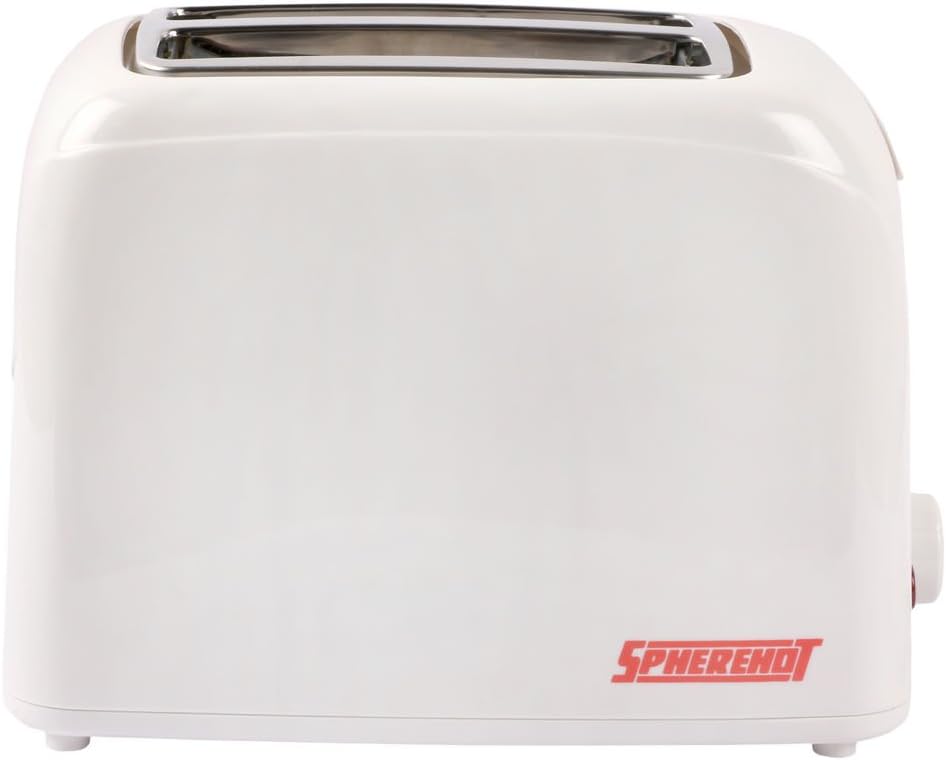 Spherehot Stainless Steel Pop-up Toaster OKA (Medium, White)