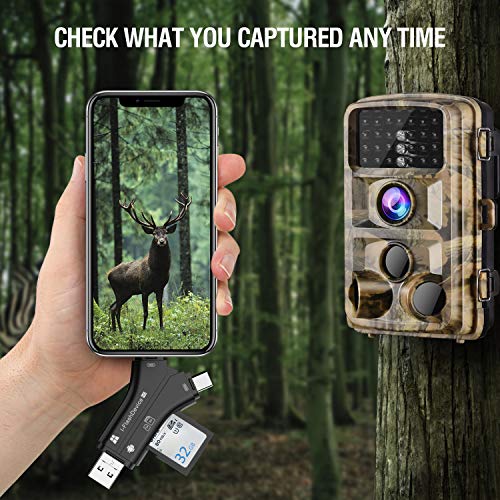 image for Campark Trail Camera Viewer Compatible with iOS or Android Device, SD 