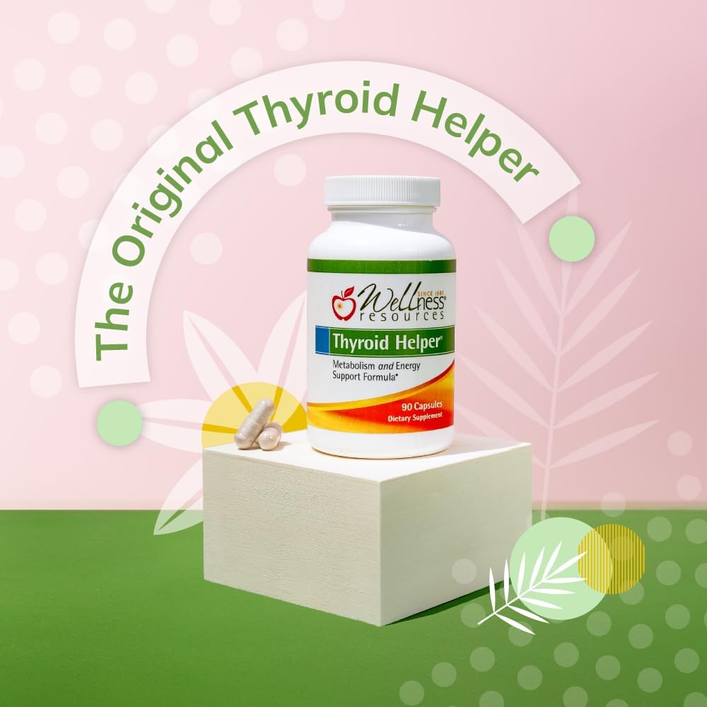 Wellness Resources Thyroid Helper - Natural Supplement for Metabolism, Energy, Thyroid Support (180 Capsules) …