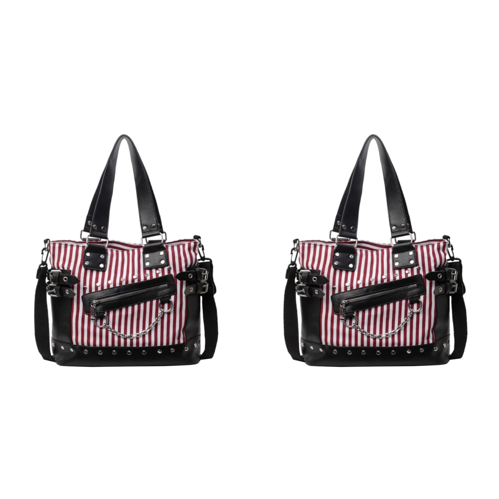 Bolso bandolera para mujer, con tachuelas, de gran capacidad, elegante bolso de hombro