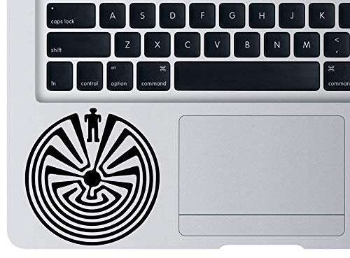 Decal Sticker-Man in The Maze MacBook Decal Man in The Maze Sticker for Apple MacBook Laptop Maze Vinyl Sticker-Custom Color-[kbms0162]