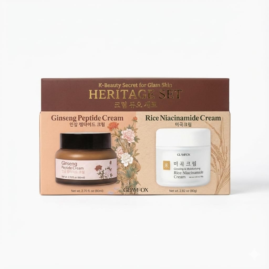 Heritage Set - Rice Niacinamide & Ginseng Peptide Cream - Glass Skin