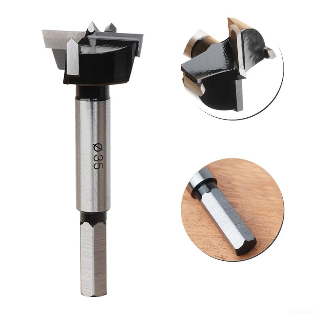 Tools Plus - Instalación de gabinete en 1025 mm de grosor, con abridor de posicionamiento de cadena para carpintería, adaptable, kit de plantilla de perforación de bisagra de 35 mm