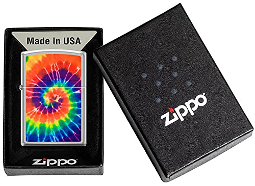 Encendedor Zippo Chrome diseño en espiral Tye Dye miniatura 2