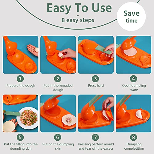 Dumpling Maker - Portable Press Molds 2 In 1 - Manual Cheese Grater - Kitchen Pressing Portable Pasta Maker - Bpa Fre #TOP4