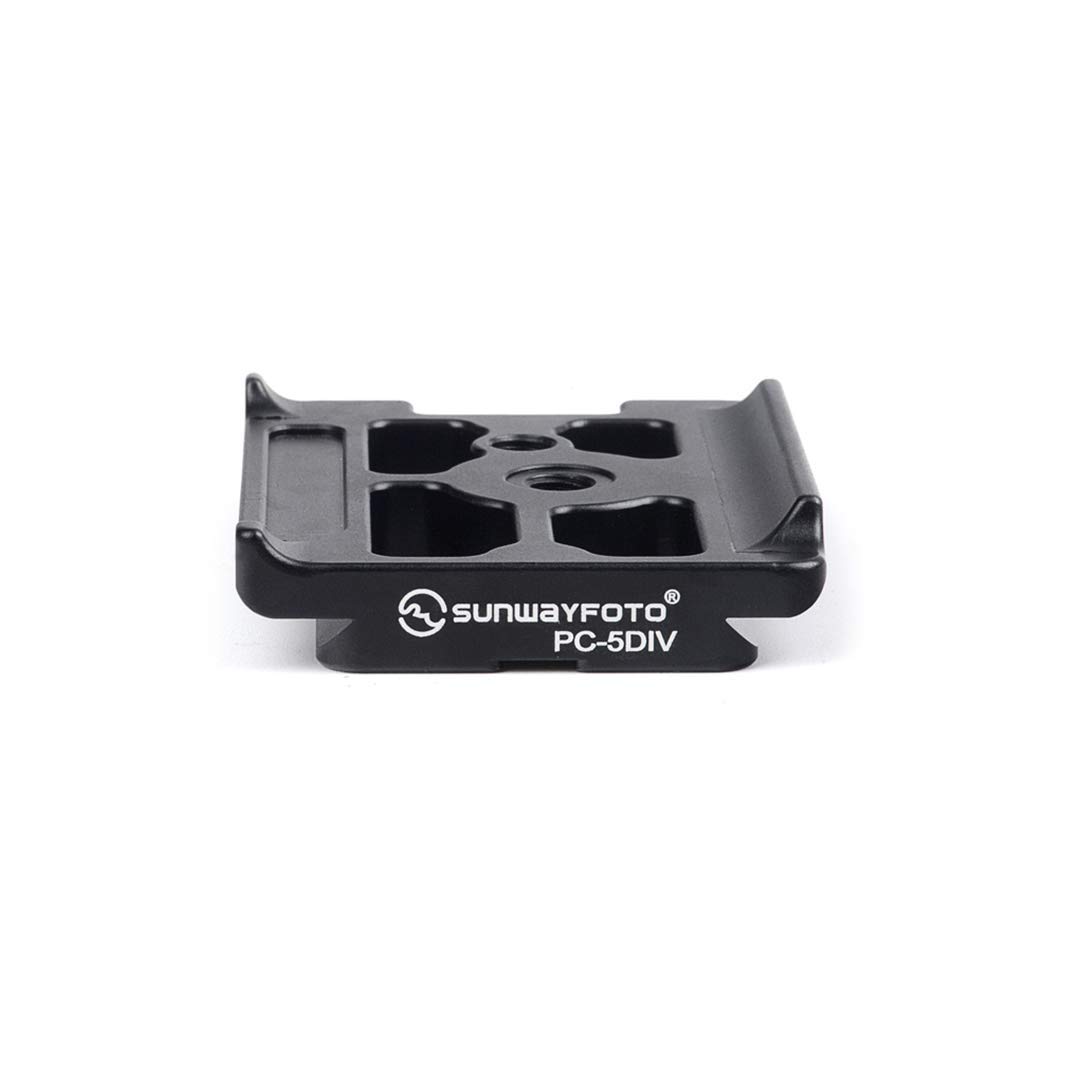 SUNWAYFOTO Special Parts - Zapata rápida de 1/4 Pulgadas para Canon 5D Mark IV