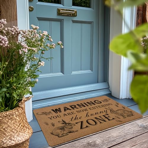 Funny Bunny Easter Door Mat for Home