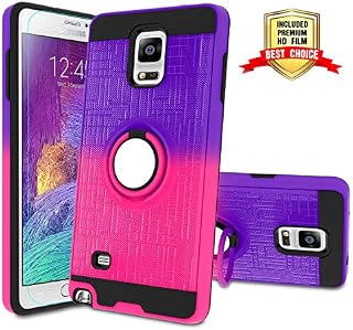 Galaxy Note 4 Case, Note 4 Phone Case with HD Screen Protector,Atump 360