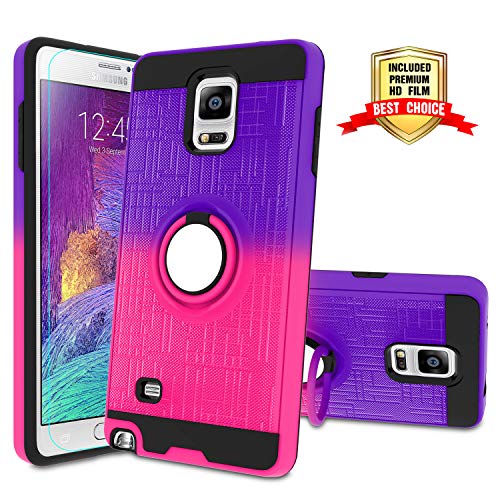 Galaxy Note 4 Case, Note 4 Phone Case with HD Screen Protector,Atump 360