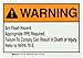 Brady EL-2 7" Width x 5" Height, B-302 High Performance Polyester, Black and Orange on White Arc Flash Warning Labels, Header "Warning" (Pack of 5)
