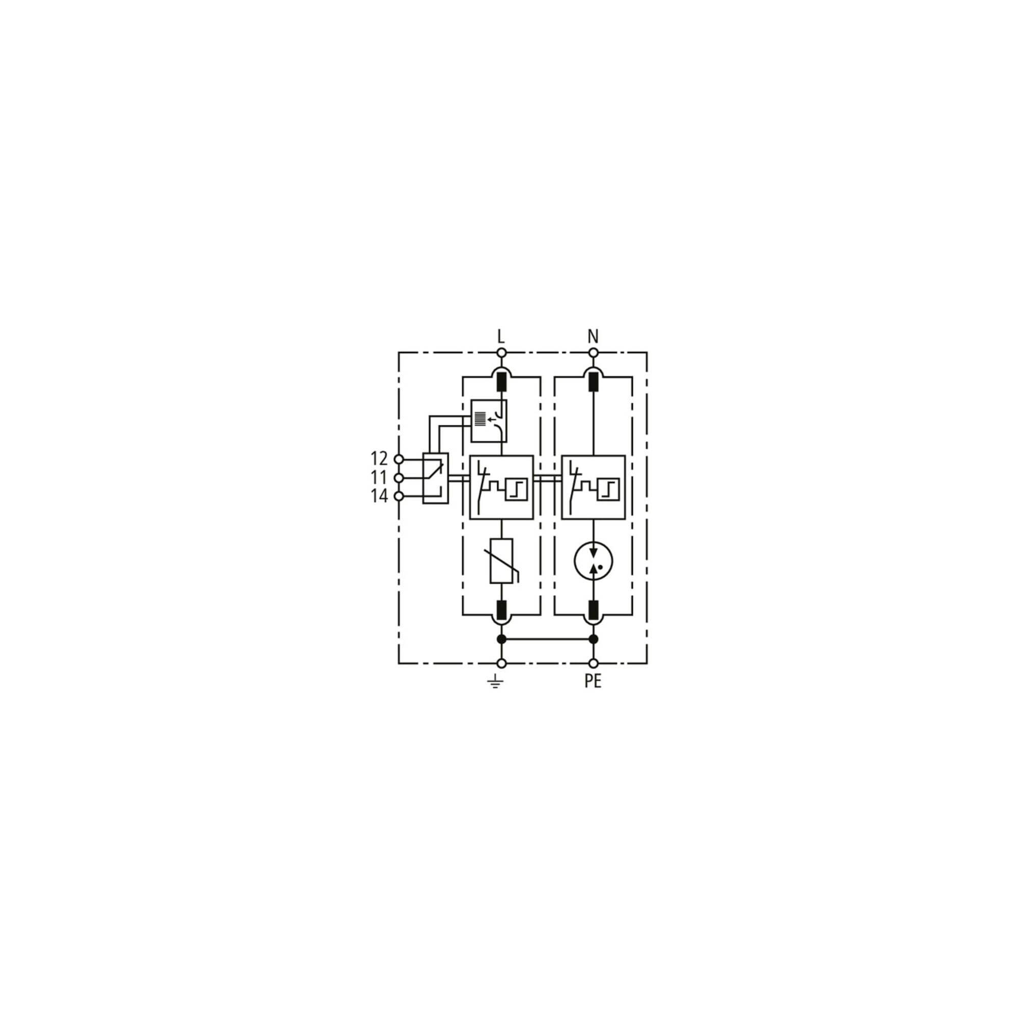 DEHN 952220 - Scarico di sovratensione tipo 2 DEHNguard M 2 poli Uc 275 V con tecnologia ACI sovratensione
