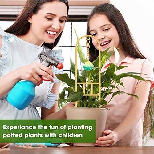 Mik-Nana Plant Trellis Indoor 2 Pack, Small Metal Trellis For Potted Plants, Mini Gold Trellis For Climbing Plants Indoor, House Plant Trellis For Garden Potted, Hoya, Flower, Vines, Monstera #TOP4