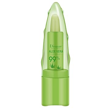 DISAAR BEAUTY 99% Aloe Vera Moisturizing Lipstick Lip Balm Lines Desalinating Nature Health Tasteless 10g