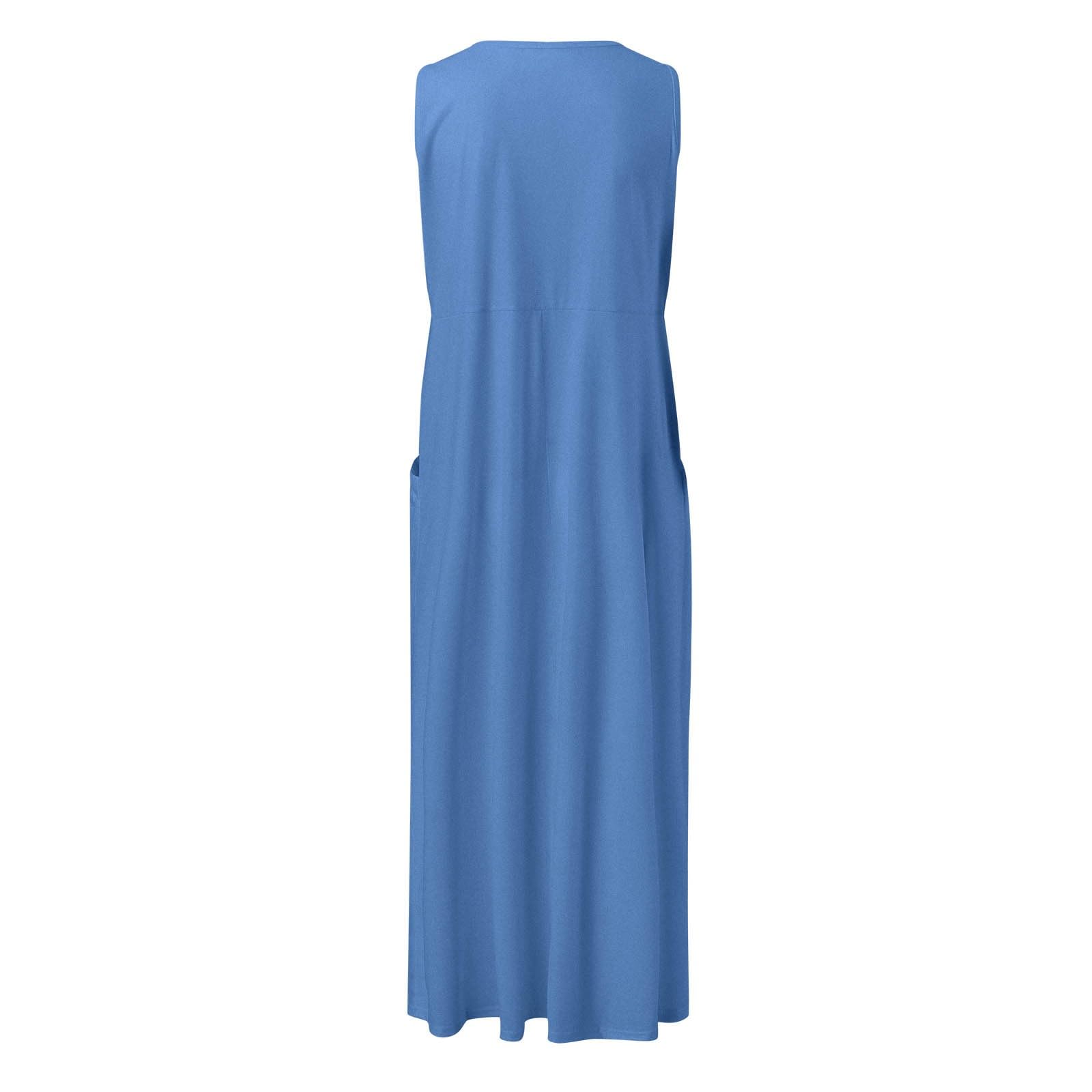 Générique Robe Femme Vintage Chic Été Décontractée Longue Manches Courtes Col V Imprimée Bohème Fleurie Taille Haute Fluide Légère Plage Vacances Soirée A111