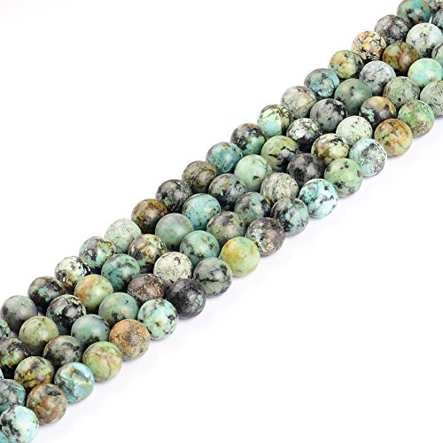 Ruilong, Natural African Turquoise Beads 2/3/4/6/8/10/12mm, Turquoise, 8mm, 8 mm - Image 2