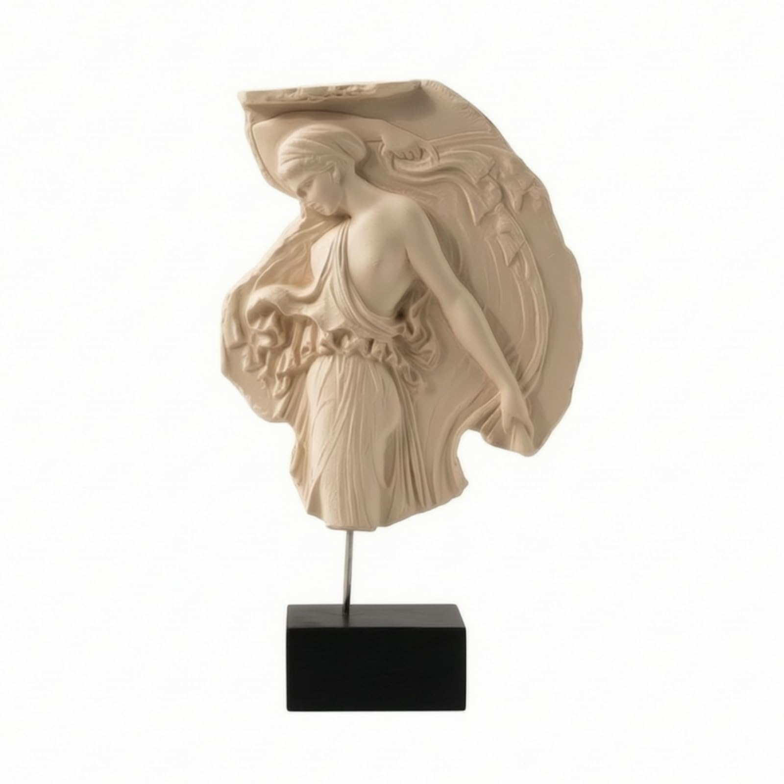 MagiDeal Escultura Mitológica Estatua Figurina Busto Relieve con Material de Resina Duradera y Base Rectangular Adecuada para Hogar Contemporáneo Oficina Privada Entrada Chimenea Escritorio