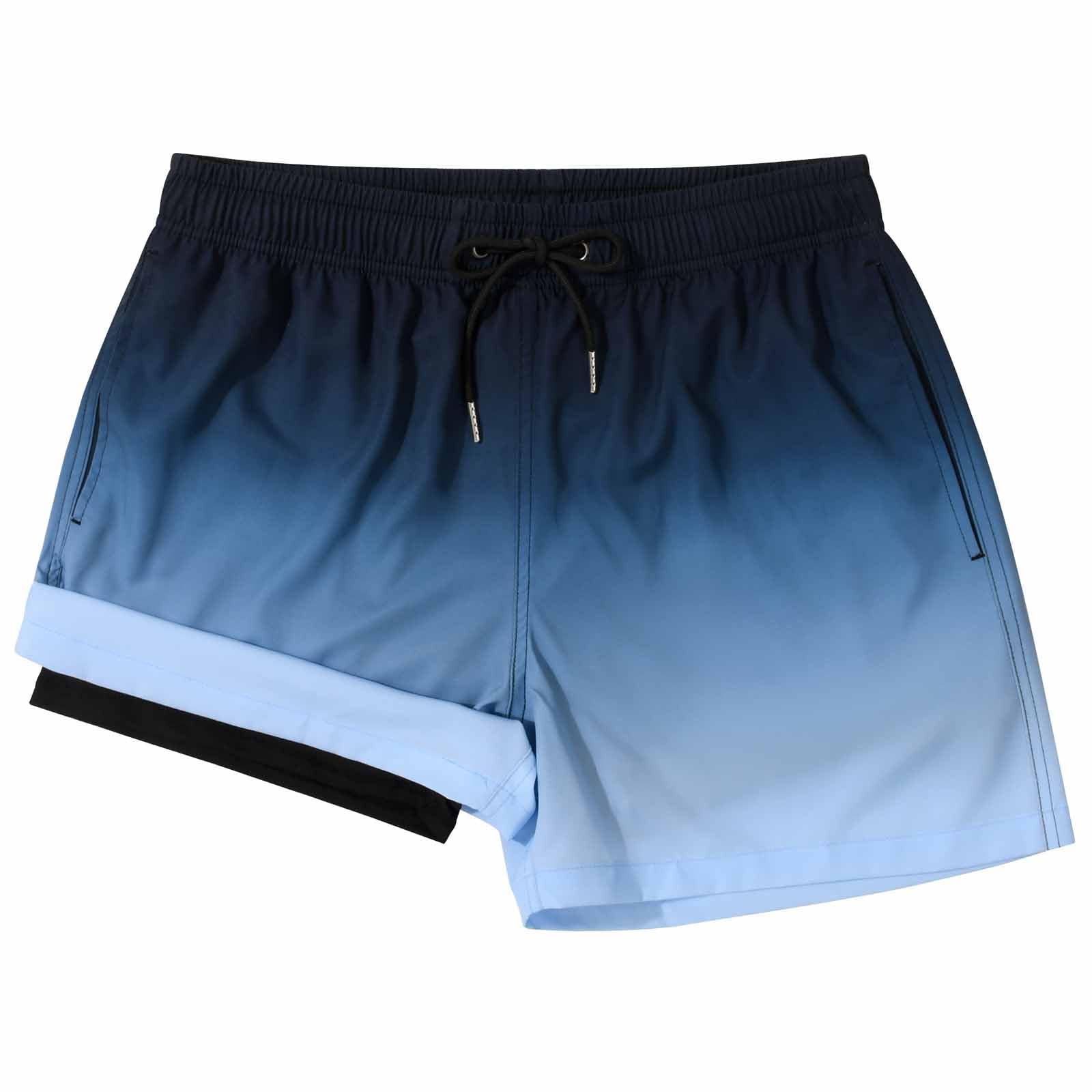 madhero Mens Swim Trunks with Compression Liner 2 in 1 Quick Dry Swimming Shorts Swimwear-picture-12