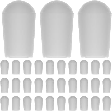 STOBAZA Clothes Hanger Rubber Covers 100 Pack PVC End Caps Protective Wire Hook Tip Covers for Closet Organization and Clothes Hangers