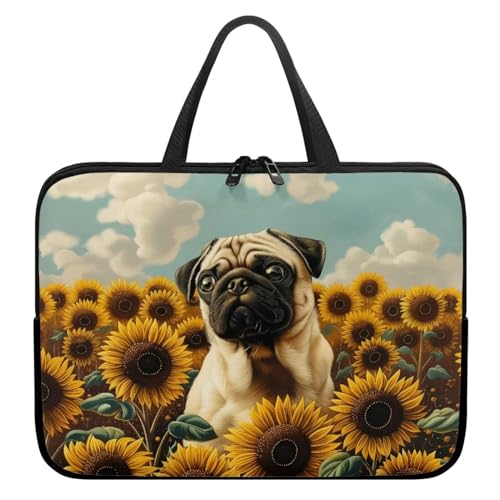 Funda para portátil ZIATUBLES 17 pulgadas con diseño floral miniatura 1