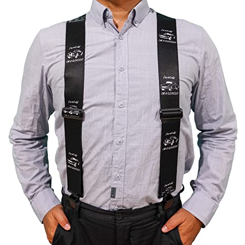 Image of MELOTOUGH Men's Suspenders w /Clip Heavy Duty suspenders for men Big and Tall Work suspenders for Jeans