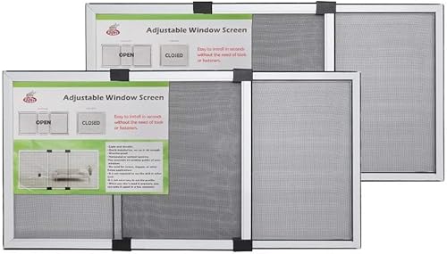 Miniatura 13 de FLYZZZ - Protector ajustable y expansible para ventanas de tamaño pequeño, (9.84 pulgadas de alto x 14 a 24 pulgadas de ancho, B) 2 paquetes