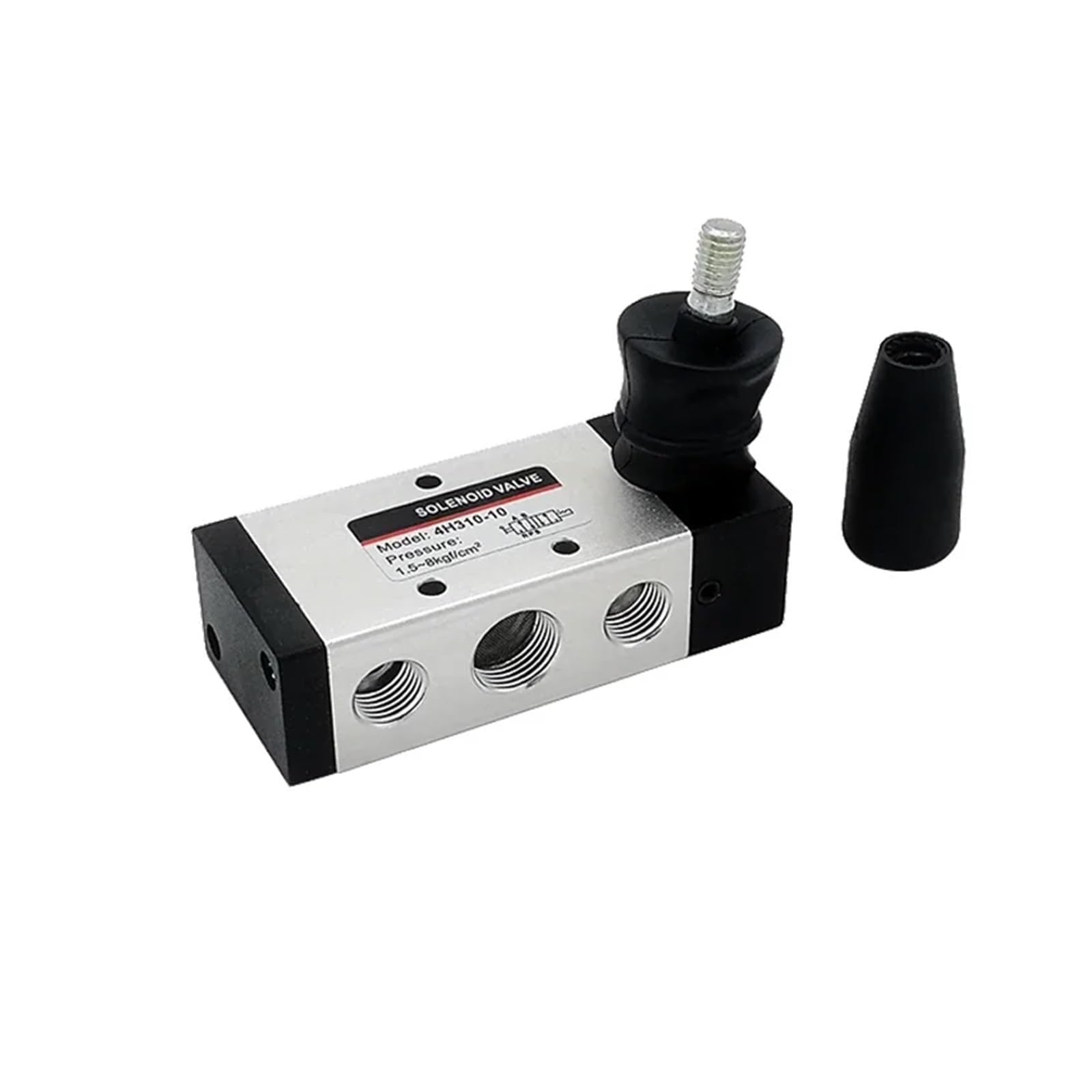 Distributeur 5/2 voies commande levier manuel pneumatique 4H210-08 avec raccord 6mm