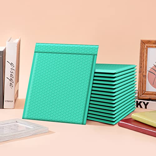 Image of Fuxury Bubble Mailers 8.5x12 Inch 25 Pack, Strong Adhesion Padded Envelopes #2,Self Seal Bubble Envelopes, Waterproof Padded Mailers Packaging for Small Business,Books,Clothes, Makeup Supplies,Teal