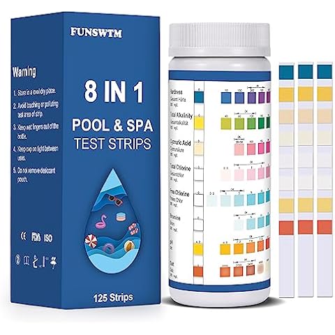 FUNSWTM 8-in-1 Pool Test Strips Cover