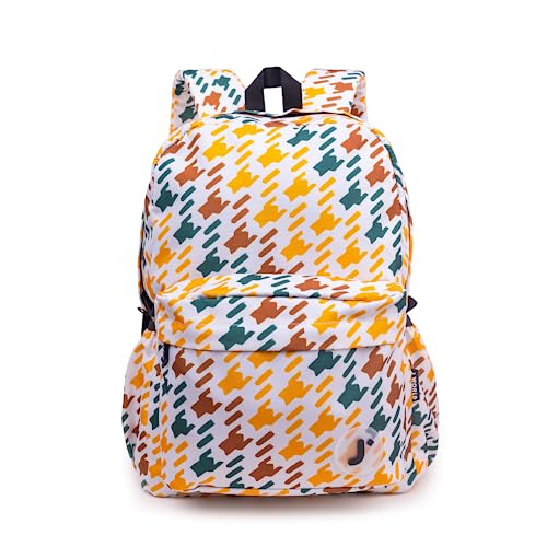 Image of J World Oz Middle School Backpack for Girls & Women. Cute Kids Laptop Bookbag, Vivid Tweed