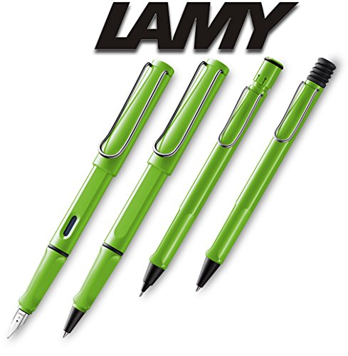 Lamy Safari Set [Füller + Kugelschreiber + Tintenroller + Bleistift] (nur Stifte, Grün - Green)