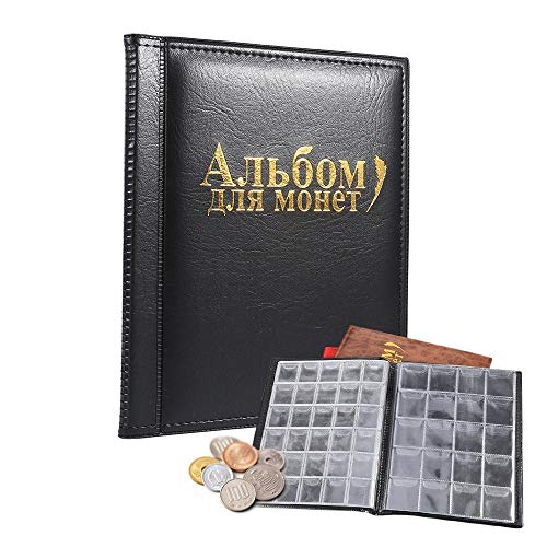 10 Fogli Interni Per Album Monete Con 30 Slot - Formato A4 9 Fori - Tasche Trasparenti In PVC Da 3,5x3,5 Cm - 2