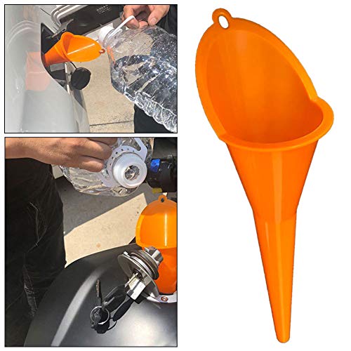 Qiguch66 All Purpose Automotive Funnels,Car Fuel Funnel Car Petrol Filter Funnel,Car Oil Funnel,Multifunctional Crankcase Oil Petrol Filling Funnel Hopper For Motorcycle Car Orange #TOP15