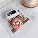Qiubaoll Camellia Flower Keychain, Elegant PU Leather Bag Charm, Rose Shape, Car Key Accessories Fashionable Gift for Women (Pink)