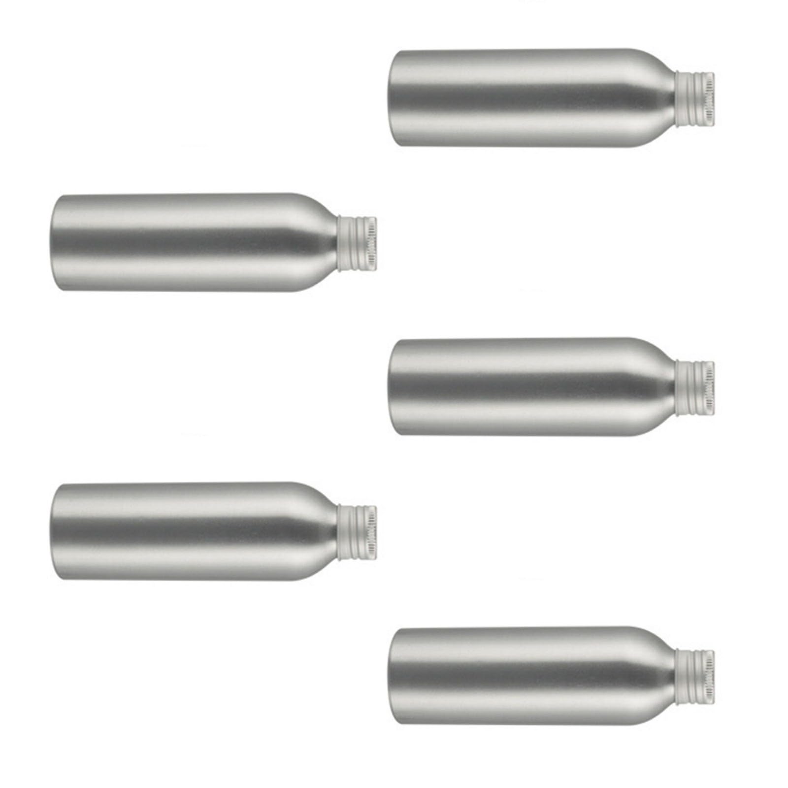 carotoe 5 Pack Metal Water Bottles Efficient Aluminum Construction Spill Proof Lid Portable Designs for Hiking Work Commutes User Friendly Aluminum Drinking Bottle