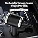 helloleiboo Handheld Car Vacuum Cleaner 16000PA Car Vacuum Portable Cordless 120W High Power 4-in-1 Mini Car Vacuum Cleaner Rechargeable & Air Duster Multi-Nozzles for Car Home Office Pet（Black）