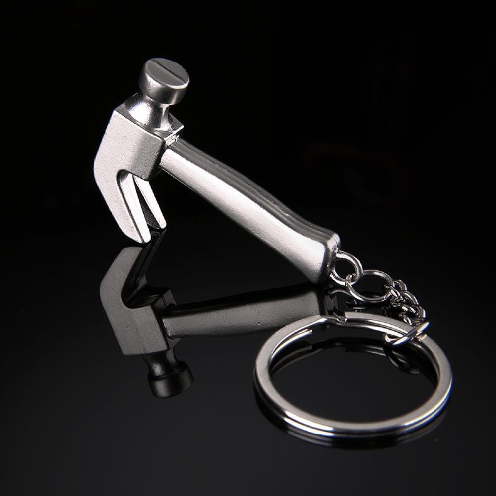 gootrades Men's Ornament Claw Hammer Car Keyring Creative Metal Keychain Pendant