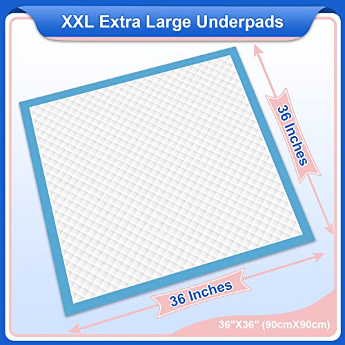 Mildplus Disposable Bed Pads 36'' X 36'' Heavy Duty Underpads Extra Large Incontinence Pads For Unisex Adult, Senior, Kids And Pet (30 Count) #TOP1