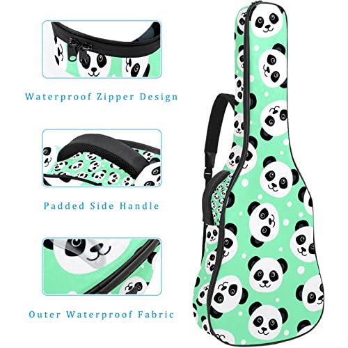 Housse de guitare en tissu Oxford imperméable avec bandoulière réglable Motif panda - Les Beatles, Paul McCartney, John Lennon, RIngo Starr, George Harrison Housse de guitare en tissu Oxford imperméable avec bandoulière réglable Motif panda – Image 5