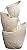 Three Urn with Leaves Asian Indoor Outdoor Floor Water Fountain with Light LED 30" High Cascading Resin for Garden Patio Backyard Deck Home Lawn Porch House Relaxation Exterior - John Timberland