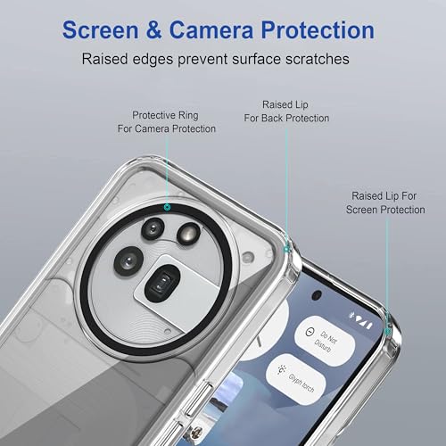 Image of Zapcase Back Case Cover for Nothing Phone (3a) Pro | Compatible for Nothing Phone (3a) Pro Back Cover | Case Cover with Camera Protection | (TPU + PC | Transparent)