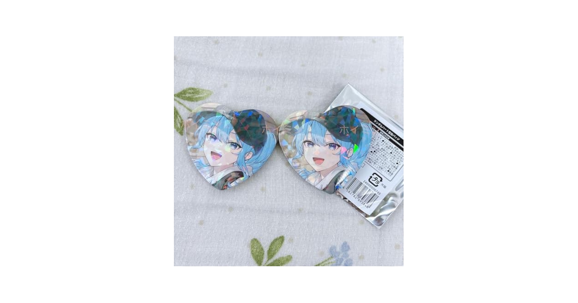 星街すいせい 誕生日＆活動6周年記念　ハート缶バッジ　7個セット 星街すいせい 誕生日＆活動6周年記念 ランダムハート型缶バッジ
