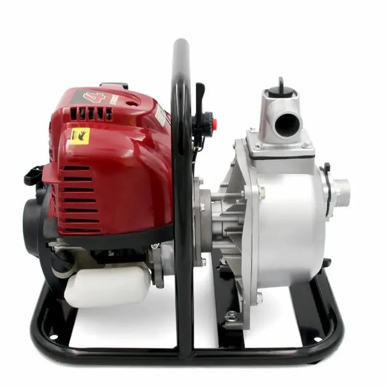 Image of Petrol Operated Agriculture Water Pump, Metal, 4-Stroke Air-Cooled Engine, for Irrigation (BS10)