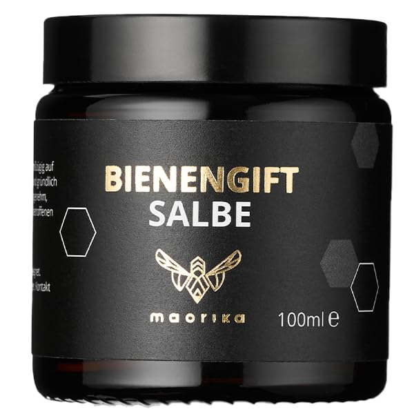 maorika Bienengiftsalbe mit Manukaöl (Kühlend & beruhigend) - Bienengiftcreme hochdosiert mit u.a. Shea Butter, Eukalyptus, Aloe Vera, Rosmarin & Zitronenschalenöl