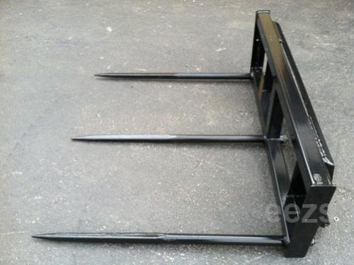 Skid Steer Bale Spear Attachment - 3 X 49" Prongs -Wd #TOP1