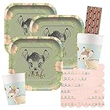 44-teiliges Premium Party-Set Bambi: