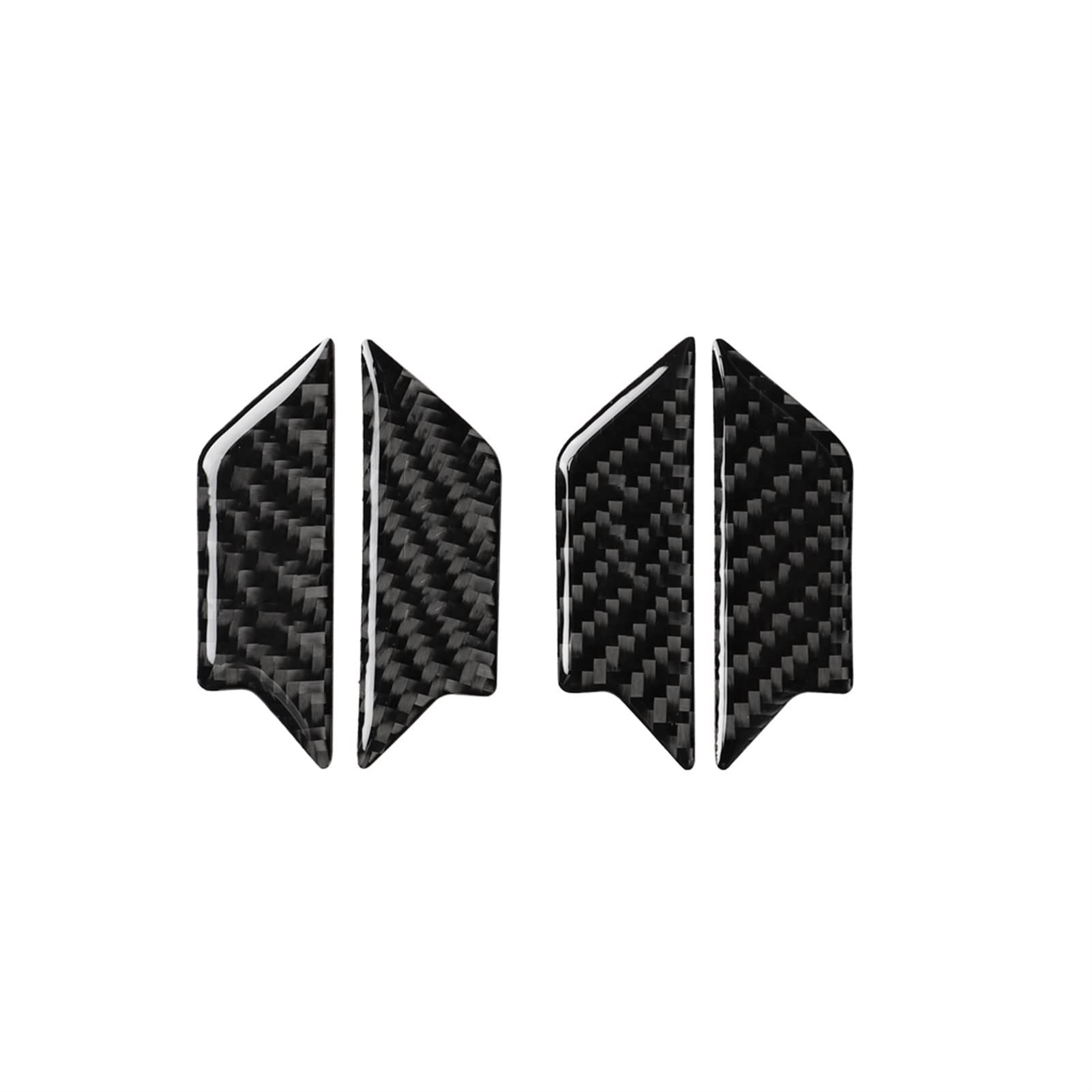 Zynther Inside Door Latch Handle A6 C6 4F 2005-2011 Car Decal Carbon Fi&BER Door Bowl Handle Stickers Trim Covers