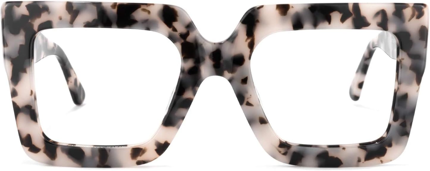 Zeelool Stylish Thick Oversized Square Reading Glasses for Women VFP0306 Brandon